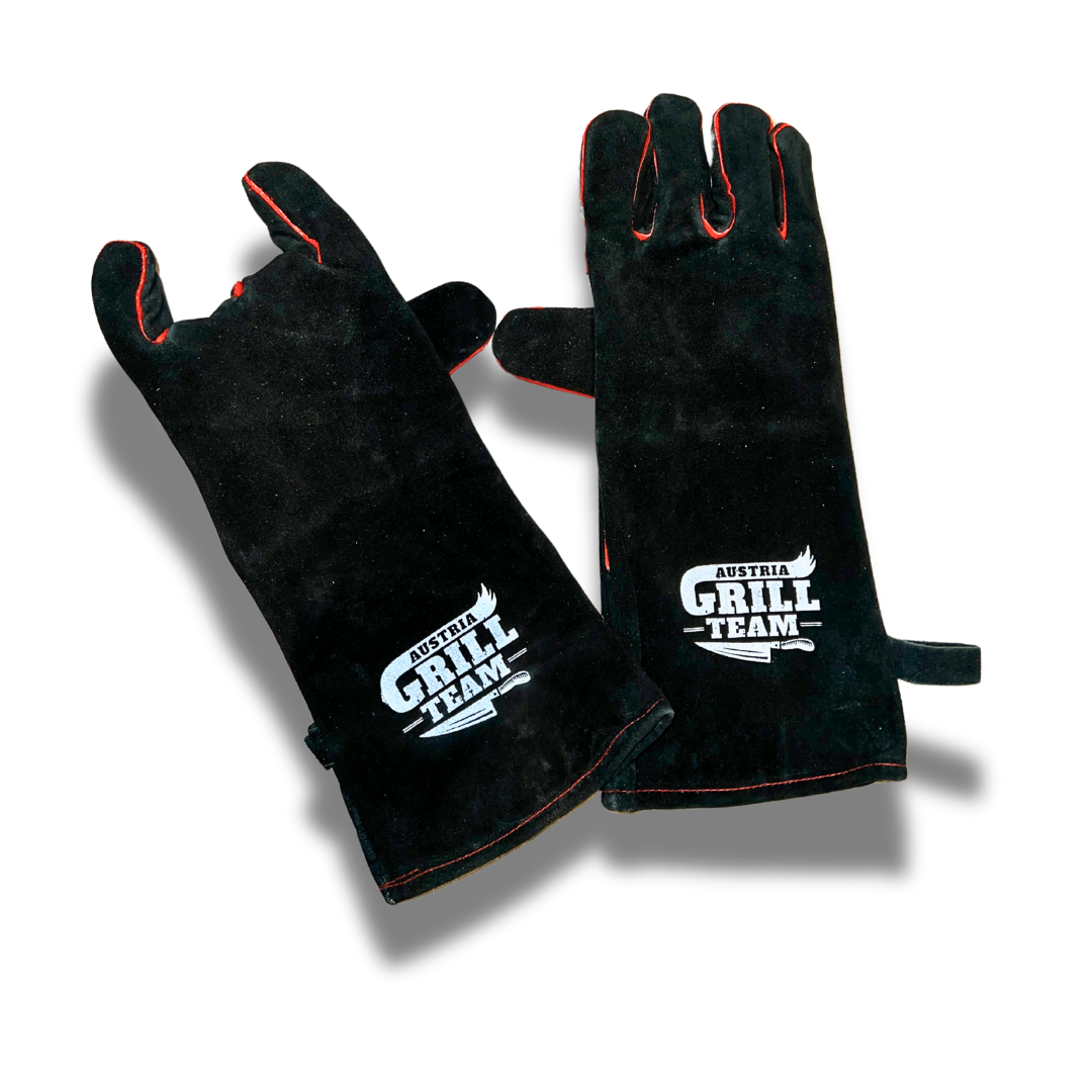 Austria Grill Team Grillhandschuhe – Echtleder | Hitzeschutz in Profiqualität