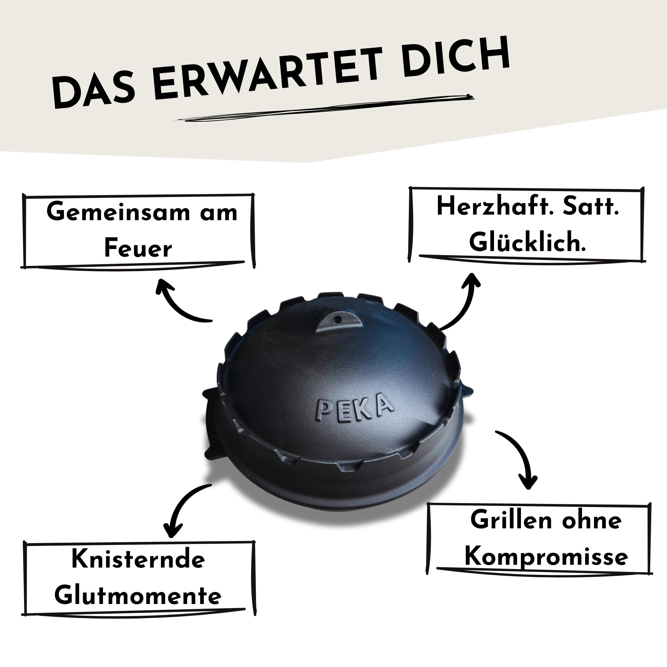 Peka Gusseisen Schmorpfanne Ø 40 cm