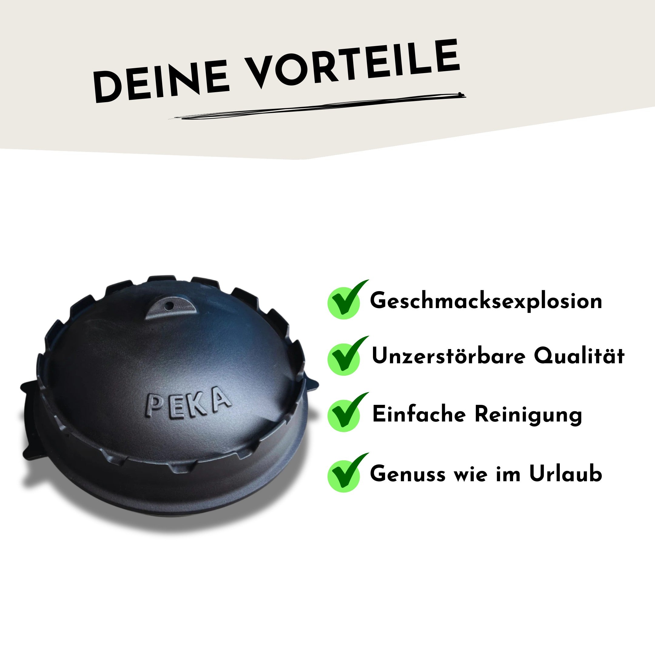Peka Gusseisen Schmorpfanne Ø 40 cm