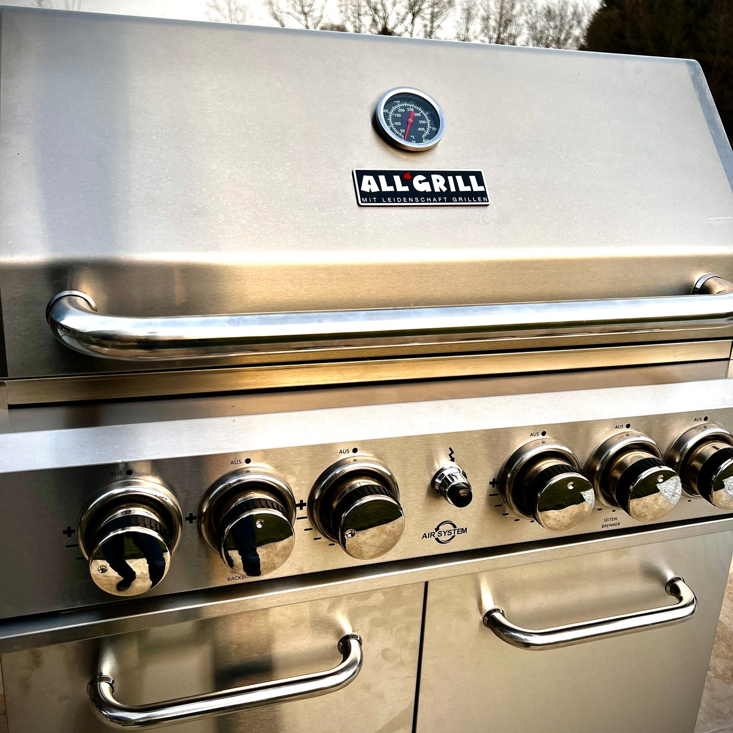 ALLGRILL ALLROUNDER M – Edelstahl Gasgrill mit Steakzone®