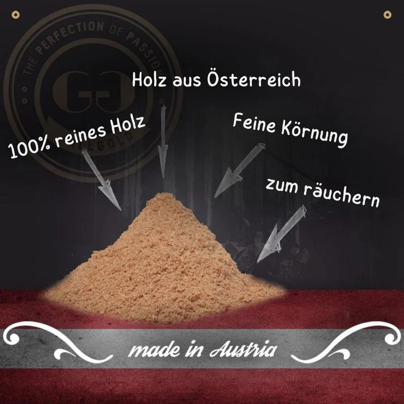Buchenholz Räuchermehl 15L – im Papier-Sack