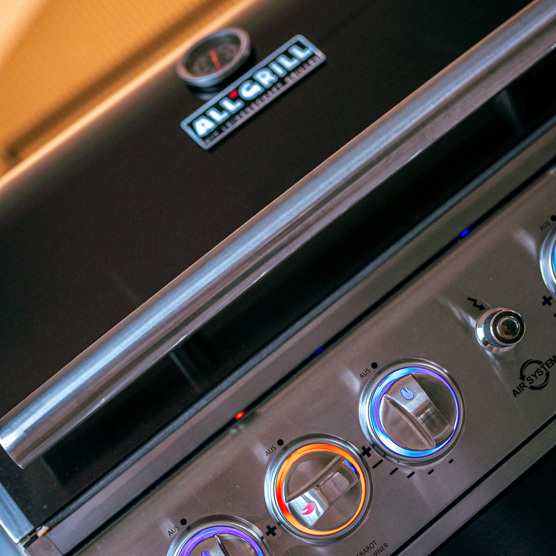 ALLGRILL CHEF L Schwarz – Gasgrill-Set mit Steakzone® & Air System