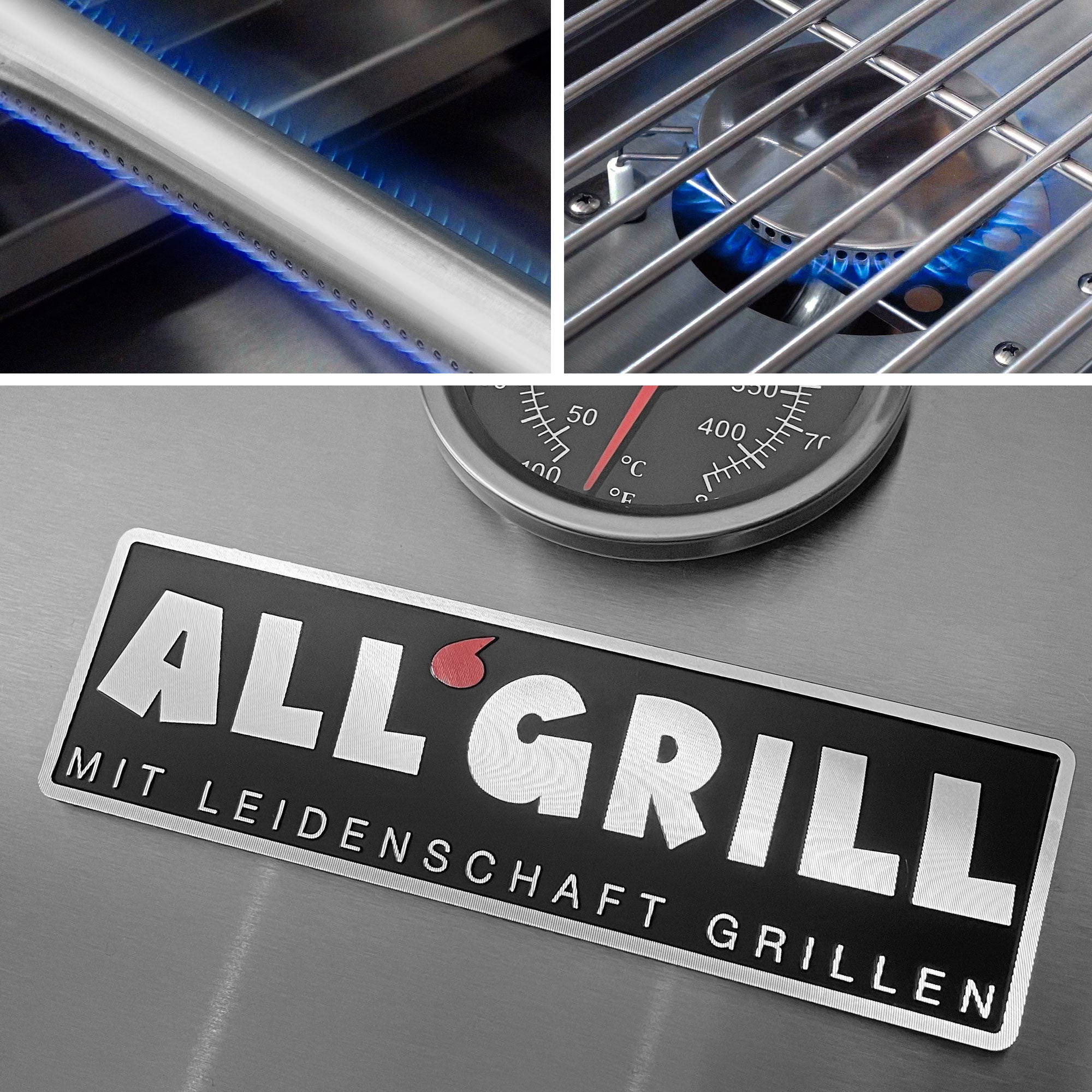ALLGRILL ALLROUNDER M – Edelstahl Gasgrill mit Steakzone®