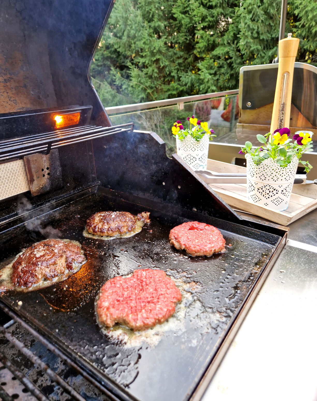 Plancha - Edelstahl Grill-Wanne