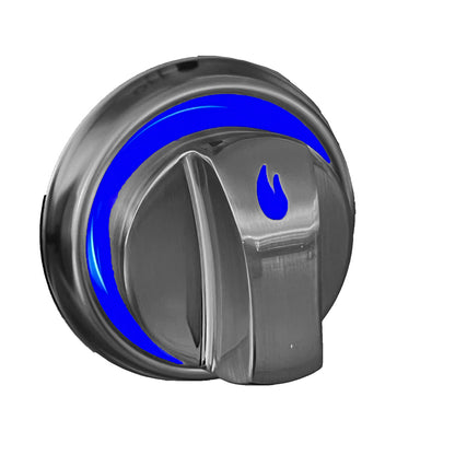 Metallguss Drehknöpfe 7er Set mit LED-Beleuchtung und Farbwechsler