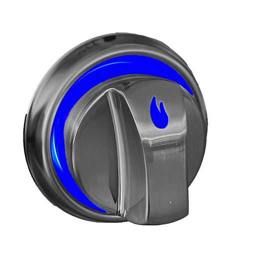 Metallguss Drehknöpfe 7er Set mit LED-Beleuchtung und Farbwechsler